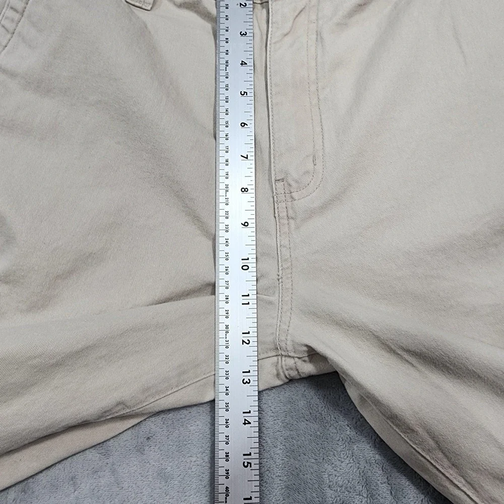 Vintage Basic Editions Pants Mens 36x32 Beige Cargo Regular Fit Cotton Casual